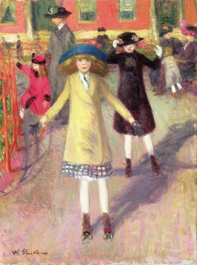 Children Roller-Skating, c.1918-21 by William James Glackens